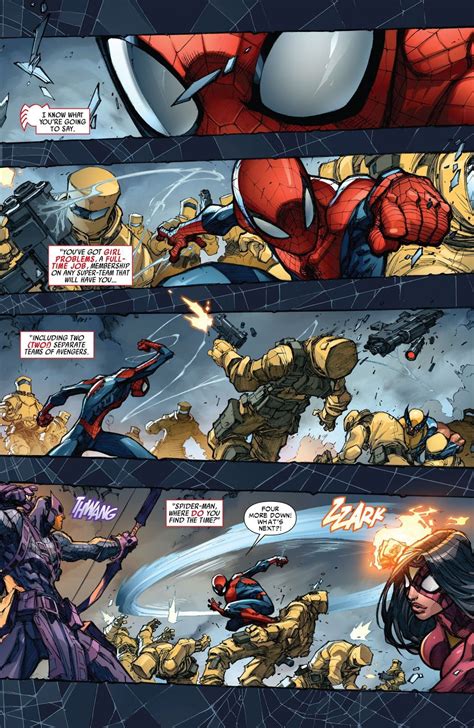 Spidey Is A Bit Out Of His Element Here Art By Joe Madureira Avenging