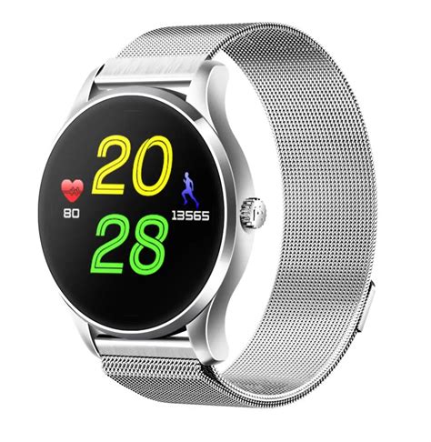 Smartelife Round Metal Bluetooth Smart Watches Clock Sport Business