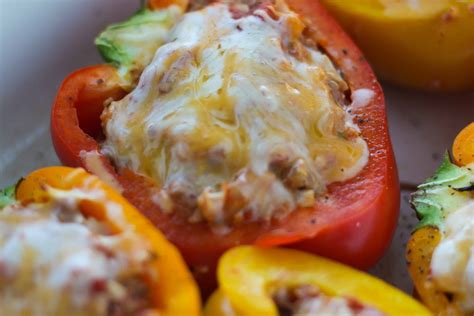 The Best Stuffed Peppers Without Rice Low Carb Whole Lotta Yum