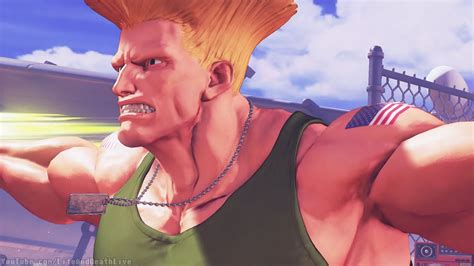 Street Fighter V Guile Intro Critical Art Victory Pose And All