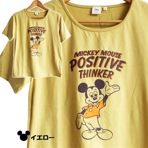激安 ディズニー ミッキーマウス Tシャツ Disney 半袖 レディース ペアルック レトロ かわいい ゆったり ポジティブ Tdl 春夏