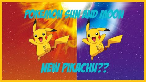 New Pikachu In Pokemon Sun And Moon Special Pikachu Leak Youtube
