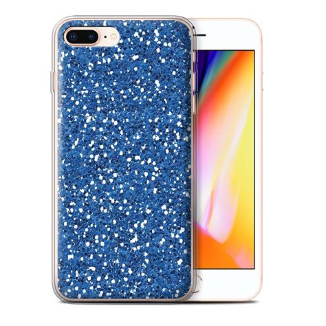 Stuff4 Gel Tpu Casecover For Apple Iphone 8 Plusbokeh Glitterblue