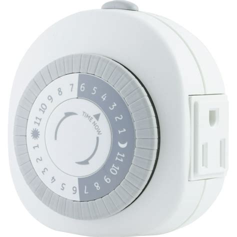Ge 24 Hour Heavy Duty Indoor Plug In Mechanical Timer 1 Grounded