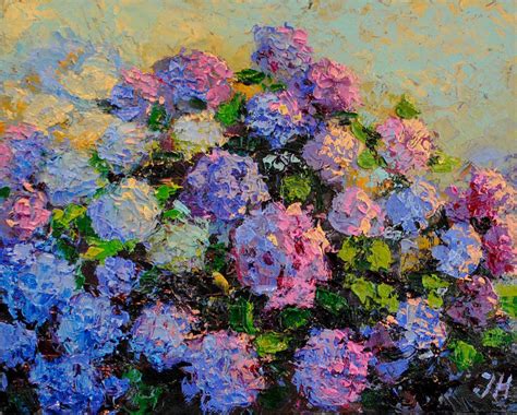 Abstract Hydrangea Paintings Best Painting Collection