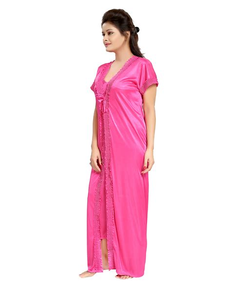 Buy Be You Pink Solid Women Nightwear Set Online ₹619 From Shopclues