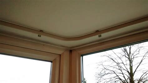 This image here shows the track end on. bay window curtain tracks that look great and work even better