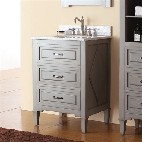 Avanity Kelly 24 Inch Vanity Combo In Grayish Blue With Top And Sink