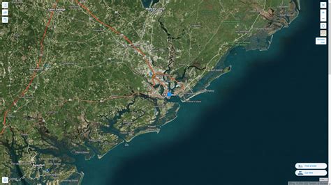 Charleston South Carolina Map And Charleston South Carolina Satellite Image