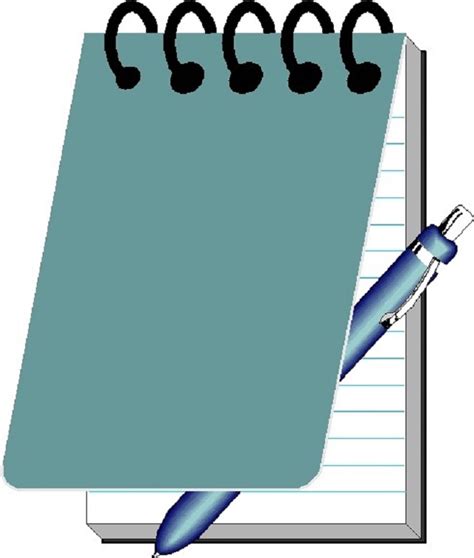Detective Notepad And Pencil Notepad Clipart Transparent Clip Art