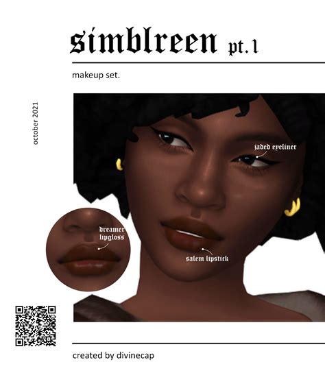 🎃simblreen 2021p1 Divinecap On Patreon Makeup Cc Sims 4 Cc Makeup