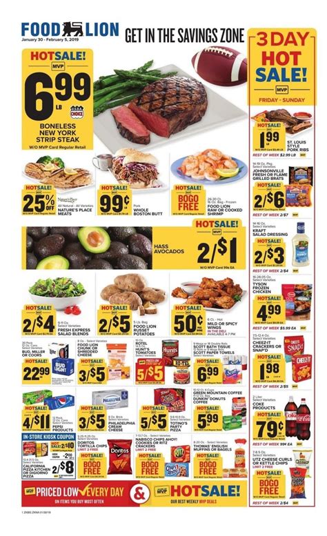 9$ number of hours per week : Food Lion Weekly Ad January 30 - February 5, 2019 | Food ...