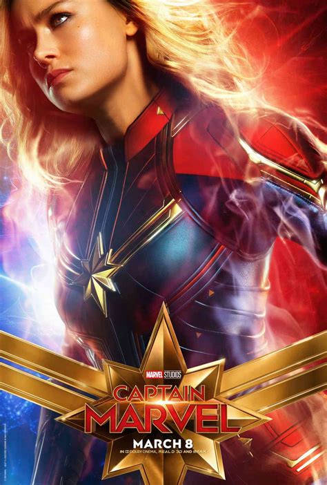 Captain Marvel Posters Salute Brie Larson Jude Law More