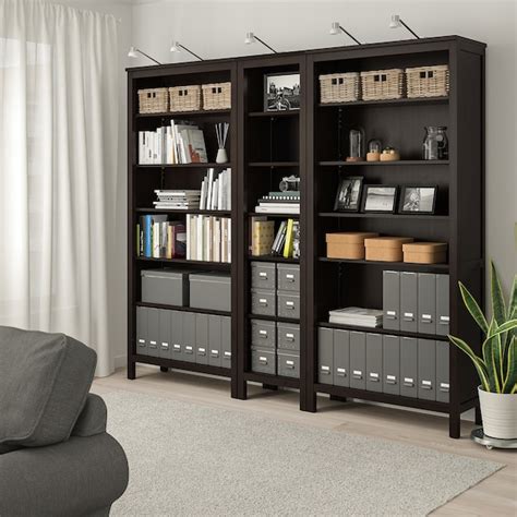 Slatted bed base and mattress. HEMNES Bookcase - black-brown - IKEA