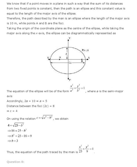 Conic Sections Class 11 Mathematics Ncert Solutions
