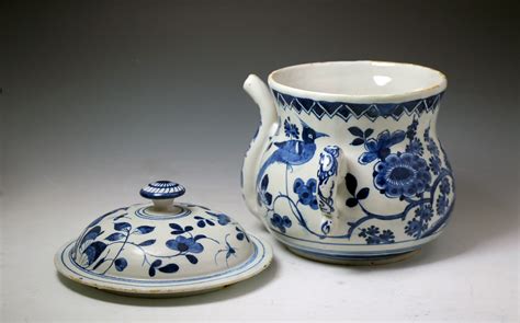 Antique Period English Delftware Possett Pot Circa 1700 John Howard