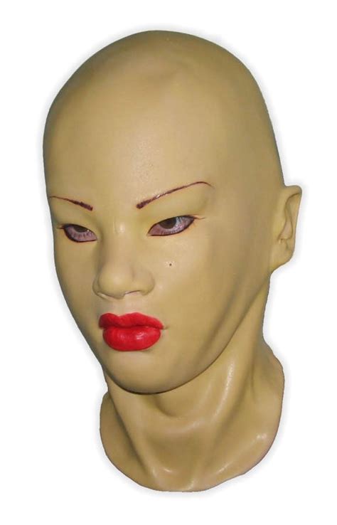 Female Mask Latex Yellow Skintone Amelie Realistic Female Masks
