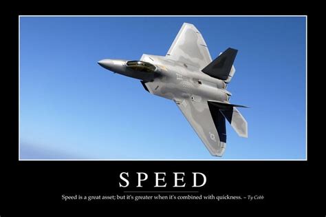 If you have a dream, don't just sit there. Speed: Inspirational Quote and Motivational Poster | Stealth aircraft, Fighter jets, Aircraft