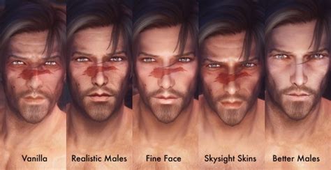 skyrim most realistic male face texture mods girlplaysgame