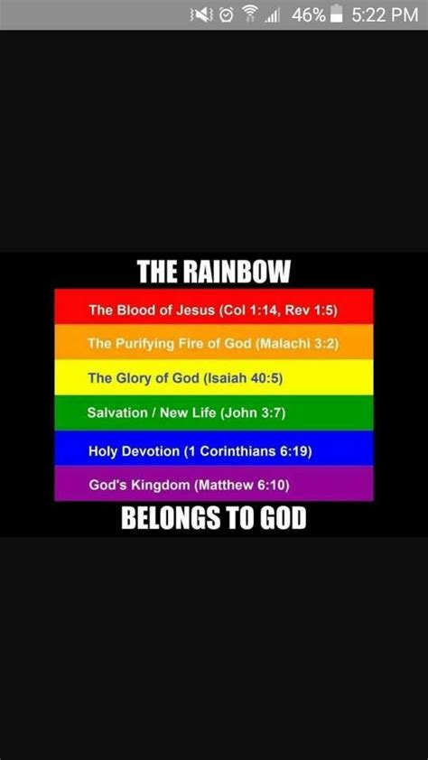 The Rainbow Belongs To God Inspirational Quotes Quotes God