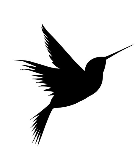 Download Free Illustrations Of Hummingbird Silhouette Bird Tattoo