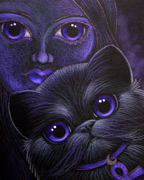 Black Cat Gothic Lady My T Cats Cat Painting Black Cat