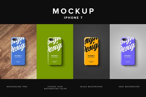 Iphone 7 Clear Case Mockup By Dvr Thehungryjpeg