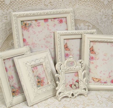 Shabby Chic Frames Picture Frames Ivory Frame Set Off White