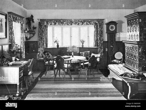 Adolf Hitler Interiors Of His Berghof House At Berchtesgaden In The