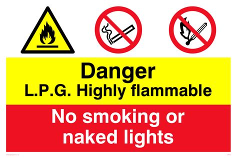 Lpg Highly Flammable Sign From Safety Sign Supplies
