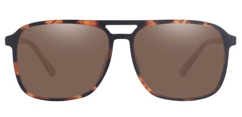 Edward Aviator Prescription Sunglasses Tortoise Frame With Brown Lenses Mens Sunglasses