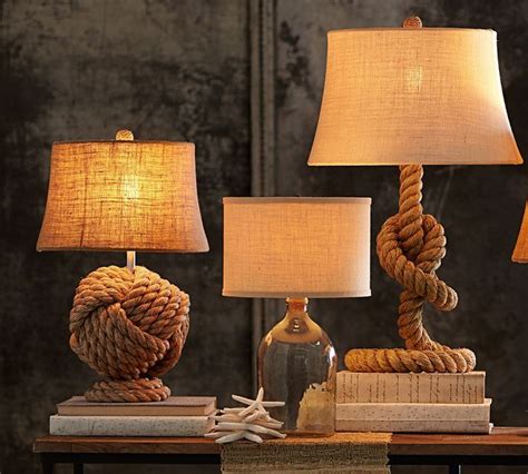 Get 5% in rewards with club o! Pottery Barn Nautical Lamps | Decor Look Alikes | Lamp decor, Rope table lamps, Lamps living room