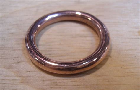 Copper Ring Pure Copper Therapeutic Ring Band The Hammering Man