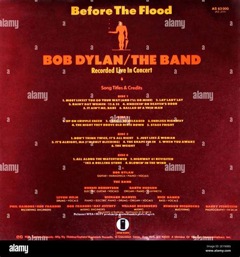 Bob Dylan And The Band 1974 Hi Res Stock Photography And Images Alamy