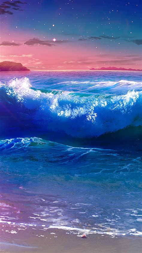 Anime Beach Background Art Perfect Screen Background Display For Desktop