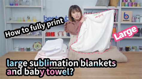 How To Print Sublimation Blankets And Baby Towel Youtube