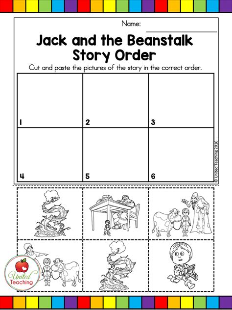 Jack And The Beanstalk Fairy Tale No Prep Activities United Teaching
