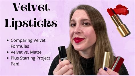 Velvet Lipsticks Looking At Formula Differences Swatches Velvet Vs