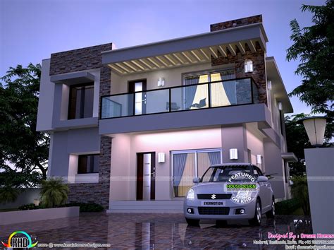 Modern Home In 2200 Sq Ft Kerala Home Design And Floor Plans 9k