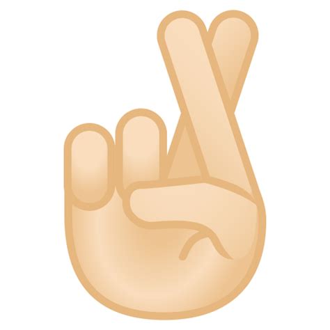 Find something whatever your need at zazzle!. Crossed fingers light skin tone Icon | Noto Emoji People ...