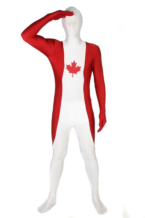 Canada Flag Morphsuit Full Body Costume The Costume Shoppe