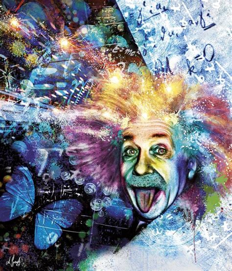 Albert Einstein Pixel Artist Daspengla Obtain Your Limited Art Print