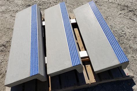 Blue Carborundum Precast Concrete Treads 1 Sanderson Concrete
