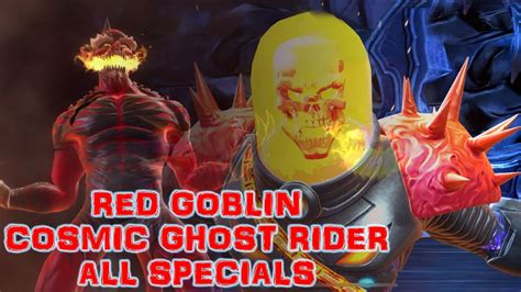 Mcoc Red Goblin And Cosmic Ghost Rider All Special Attacks Youtube