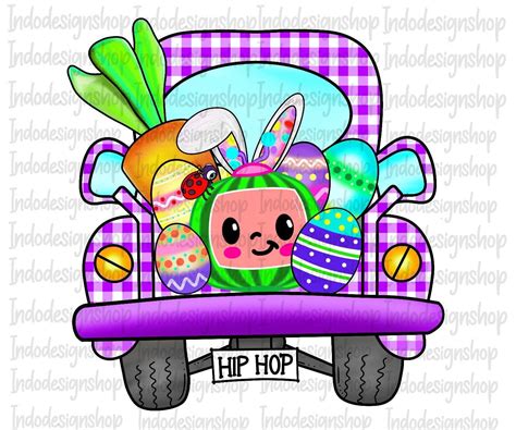 Easter Cocomelon Inspired Pngeaster Cocomelon Png File For Etsy In