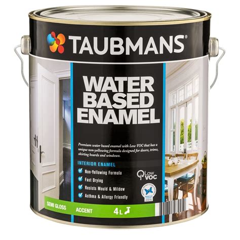 If you're coating your bathtub. Taubmans 4L Satin Accent Water Based Enamel | Bunnings ...