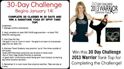 Are You Taking The Challenge Our 30 Day Challenge Begins January 14