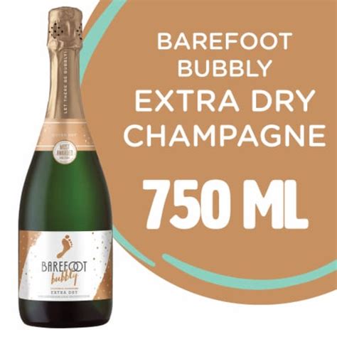 Barefoot Bubbly Extra Dry Champagne Sparkling Wine 750ml 750 Ml Kroger