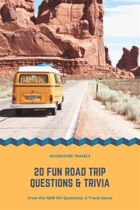 Read on for some hilarious trivia questions that will make your brain and your funny bone work overtime. 20 Fun Road Trip Questions, Trivia, & Conversation ...