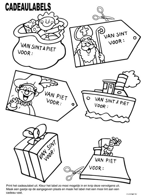 Sinterklaas Bouwplaten Kleurplaten Nl